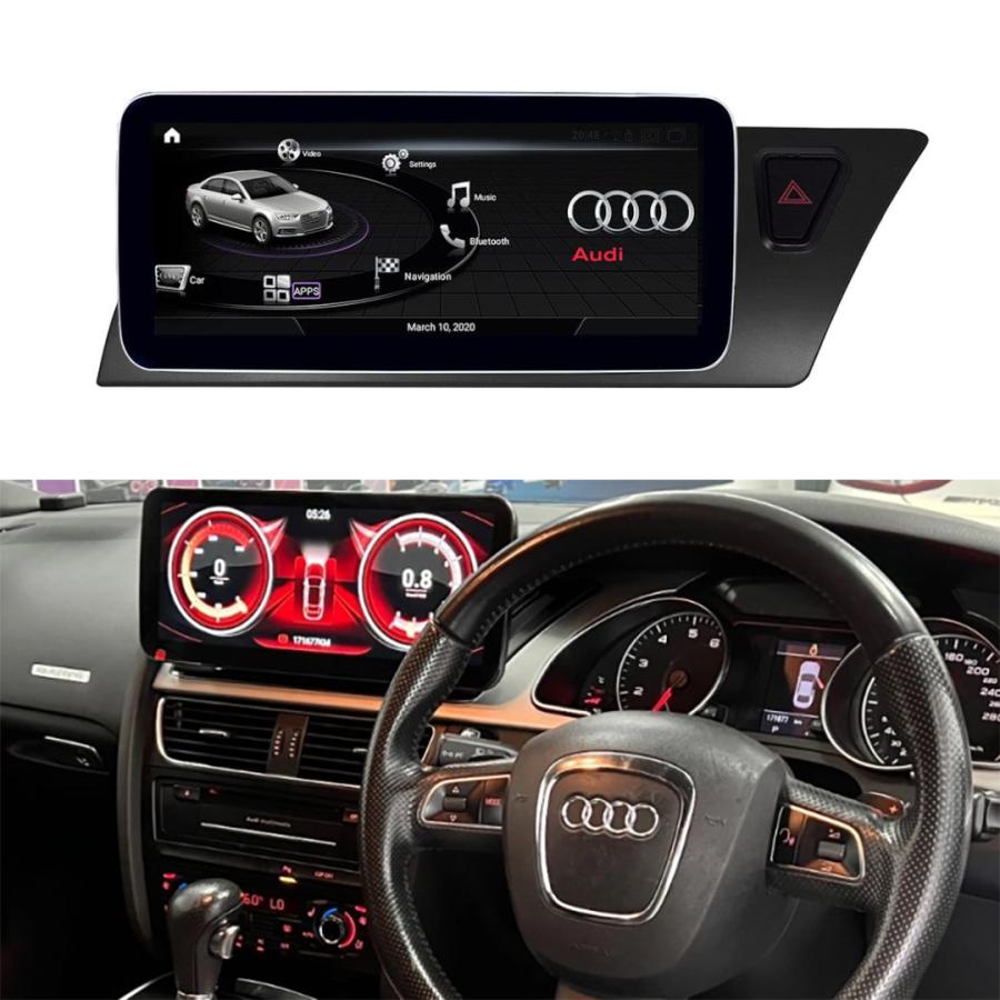 AUDI A4 A5 S4 S5 (B8 2009-2016) 10.25インチ 8/128GB Androidメディアナビ Apple Carplay対応