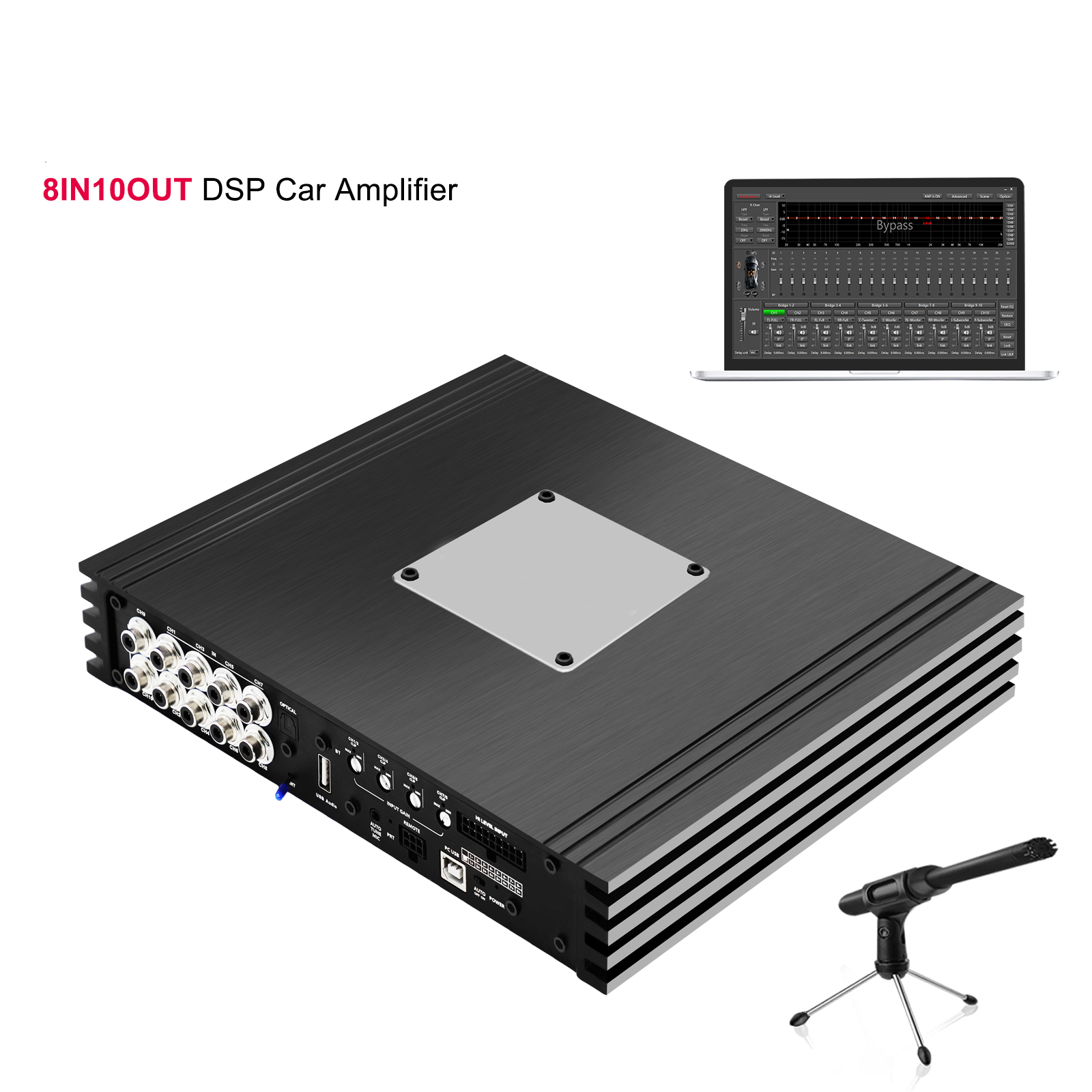 DSPアンプ 8CHアンプ/10CH出力 ハイグレード
